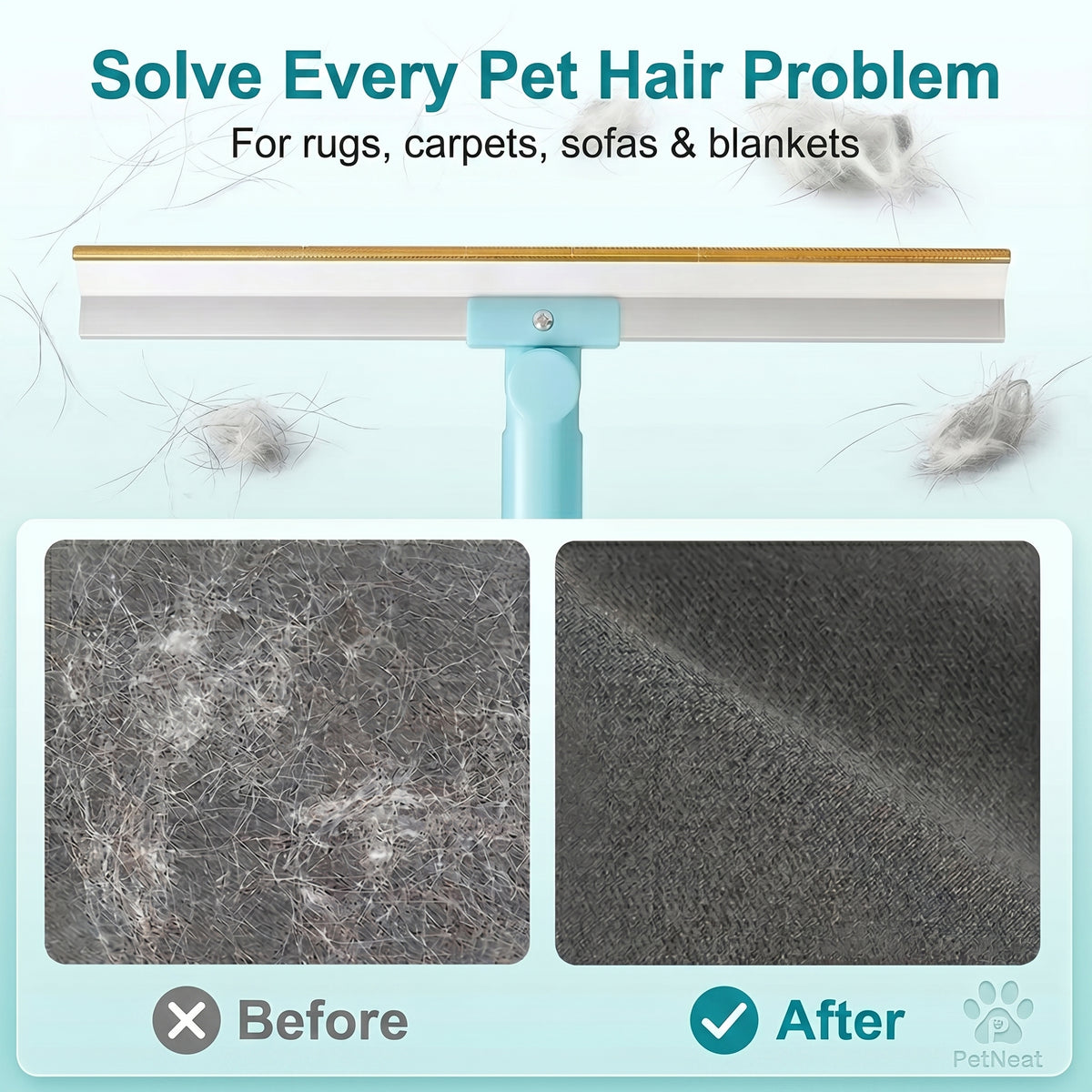 PetNeat® Deep-Clean Pet Hair Scraper