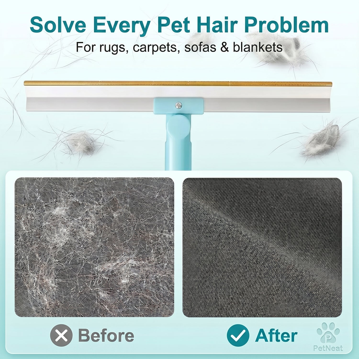 PetNeat® Deep-Clean Pet Hair Scraper